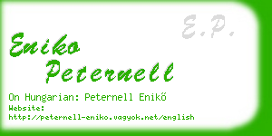 eniko peternell business card